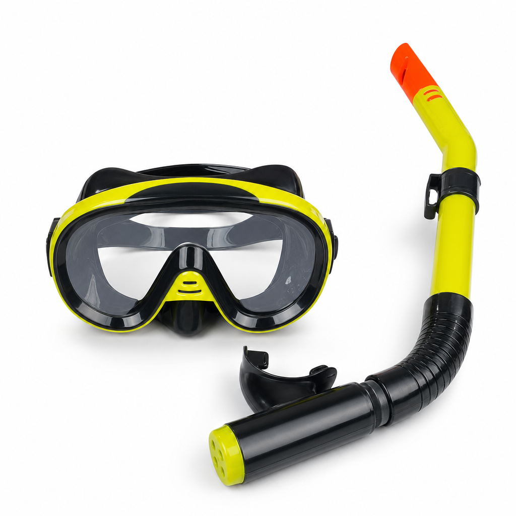 72 Pieces Swimming Mask and Snorkel Set, Yellow