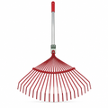 96 Pieces Wide Fan Leaf Rake, 22 Teeth, Red, 50 x 45 x 6 cm, 1 Piece