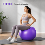 96 Pieces Exercise Ball for Fitness and Yoga, Purple, 85 cm, 2 mm PVC