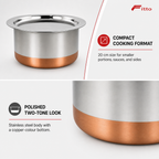 72 Pieces Stainless Steel Cooking Pan with Copper Bottom, 20 cm