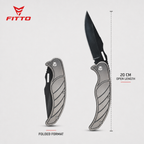 120 Pieces Folding Pocket Knives, 20 cm Open Length, Black and Silver, 1 Piece