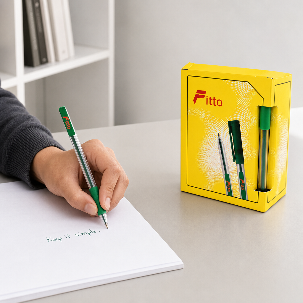 72 Pieces Green Ink Ball Pens, 50 Pack