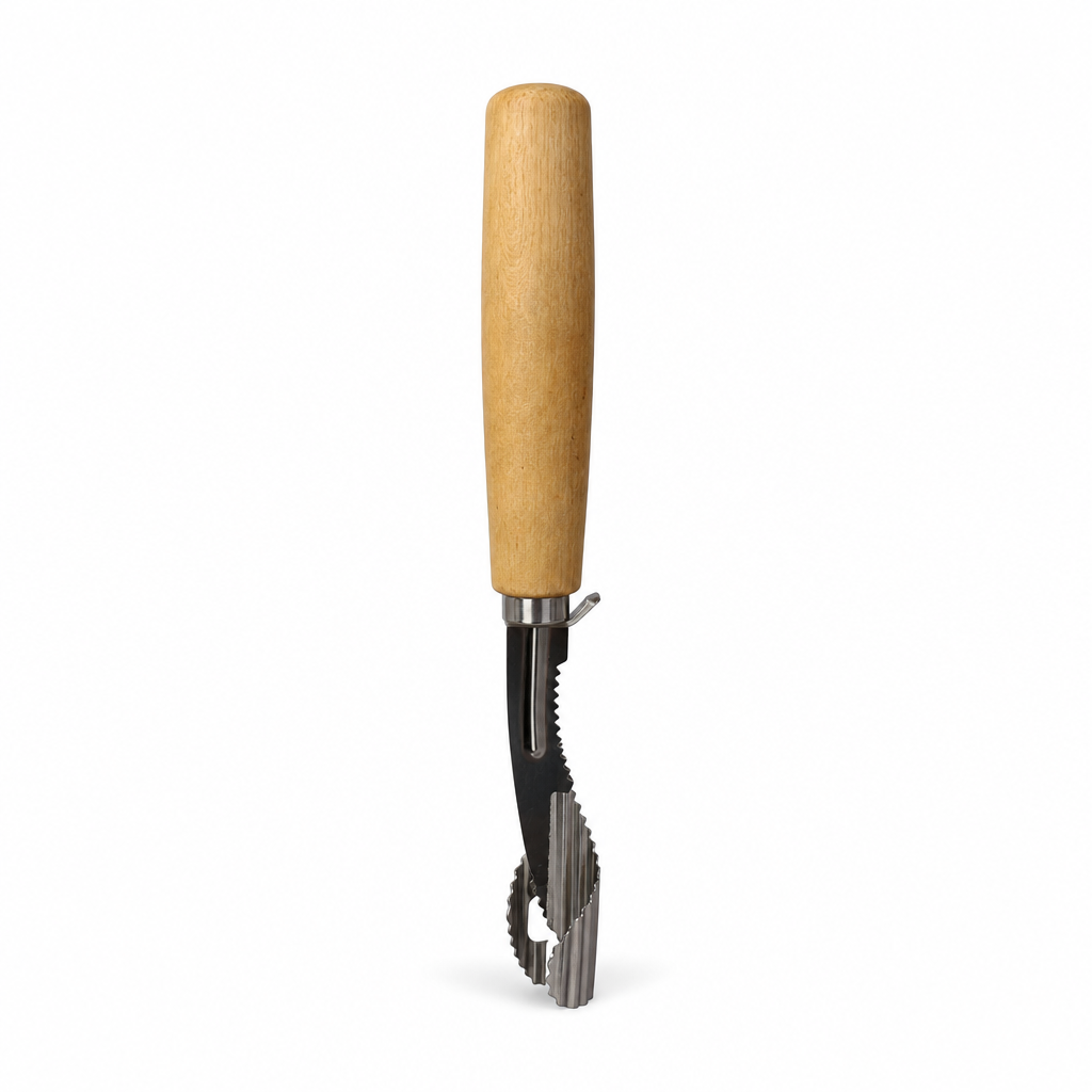 144 Pieces Shrimp Deveining Knife with Wooden Handle and Serrated Cleaning Tip, 28 cm