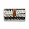 60 Pieces Woven Rectangular Clutch Bag with Strap Closure, 21 x 10 x 6 cm