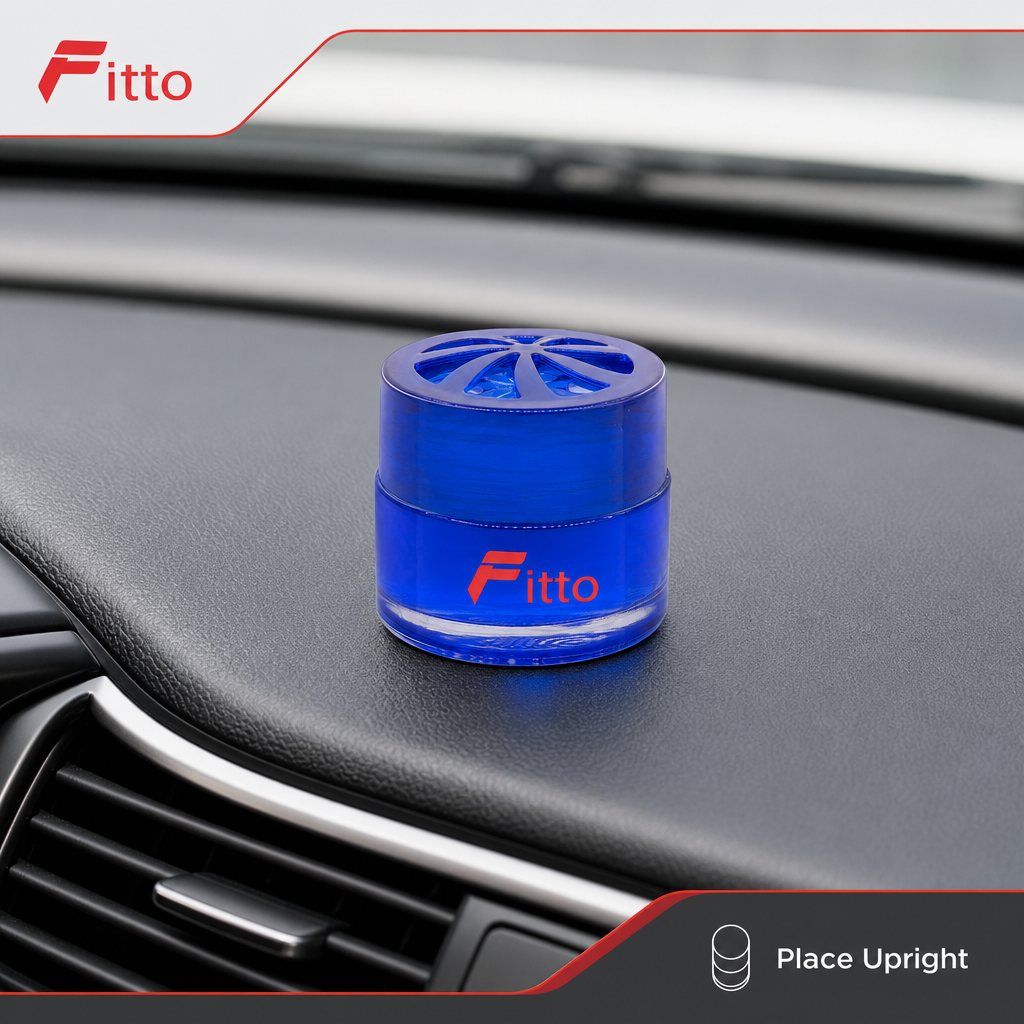 72 Pieces Car Air Fresheners Gel, New Car Scent, Blue, 8 x 8 x 7 cm