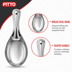 144 Pieces Stainless Steel Oval Rice Spoon, 26 cm
