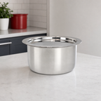 48 Pieces Stainless Steel Cooking Pan with Plain Bottom, 26 cm