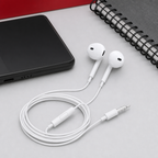 240 Pieces Wired Stereo Earphones, White, 1 Piece