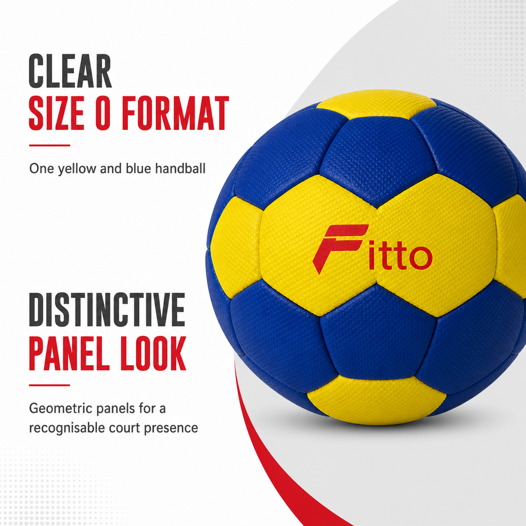 96 Pieces Handball Size 0 Yellow and Blue, Single Ball for Training and Recreational Play