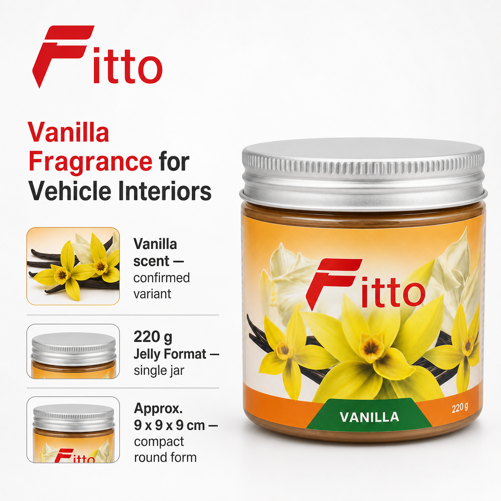 120 Pieces Jelly Air Freshener, Vanilla Scent, 220 g, Single Jar for Car Interior