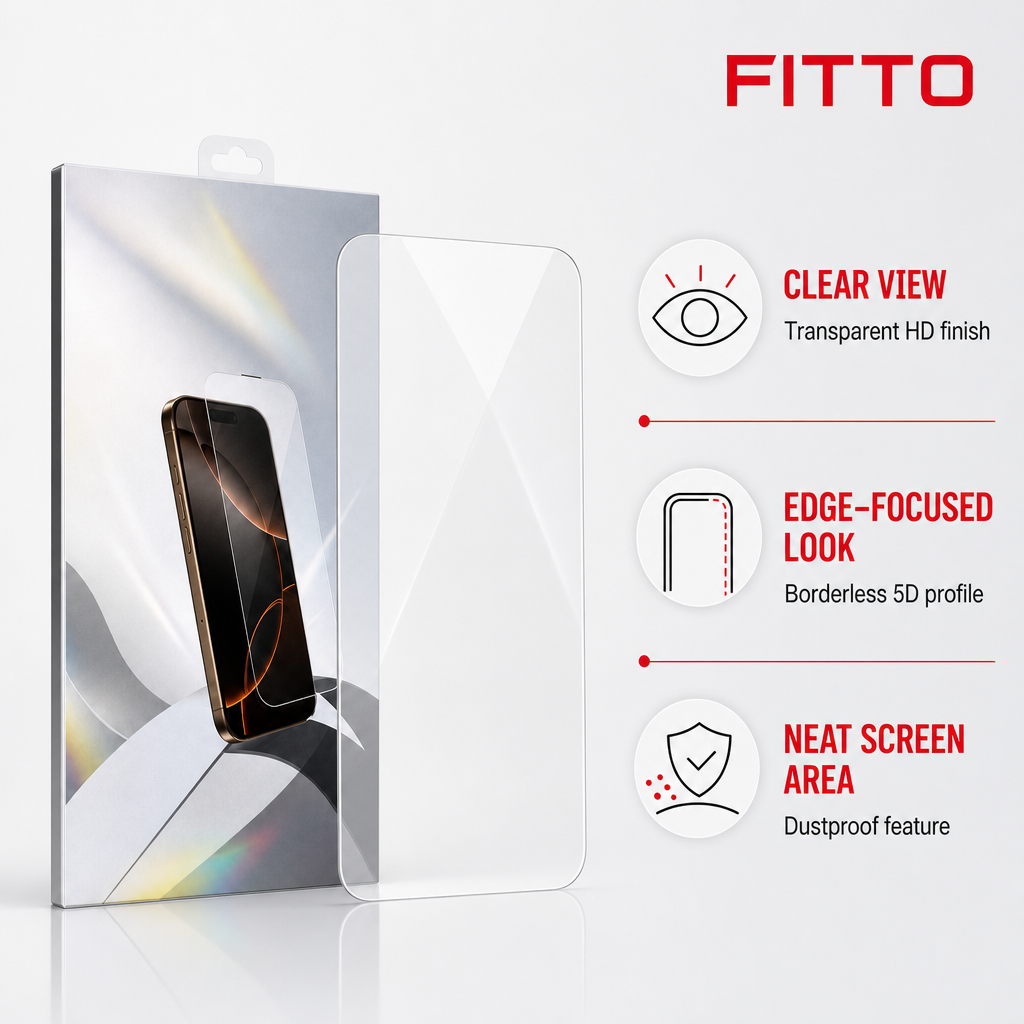 120 Pieces Borderless 5D HD Tempered Glass Screen Protectors, Dustproof