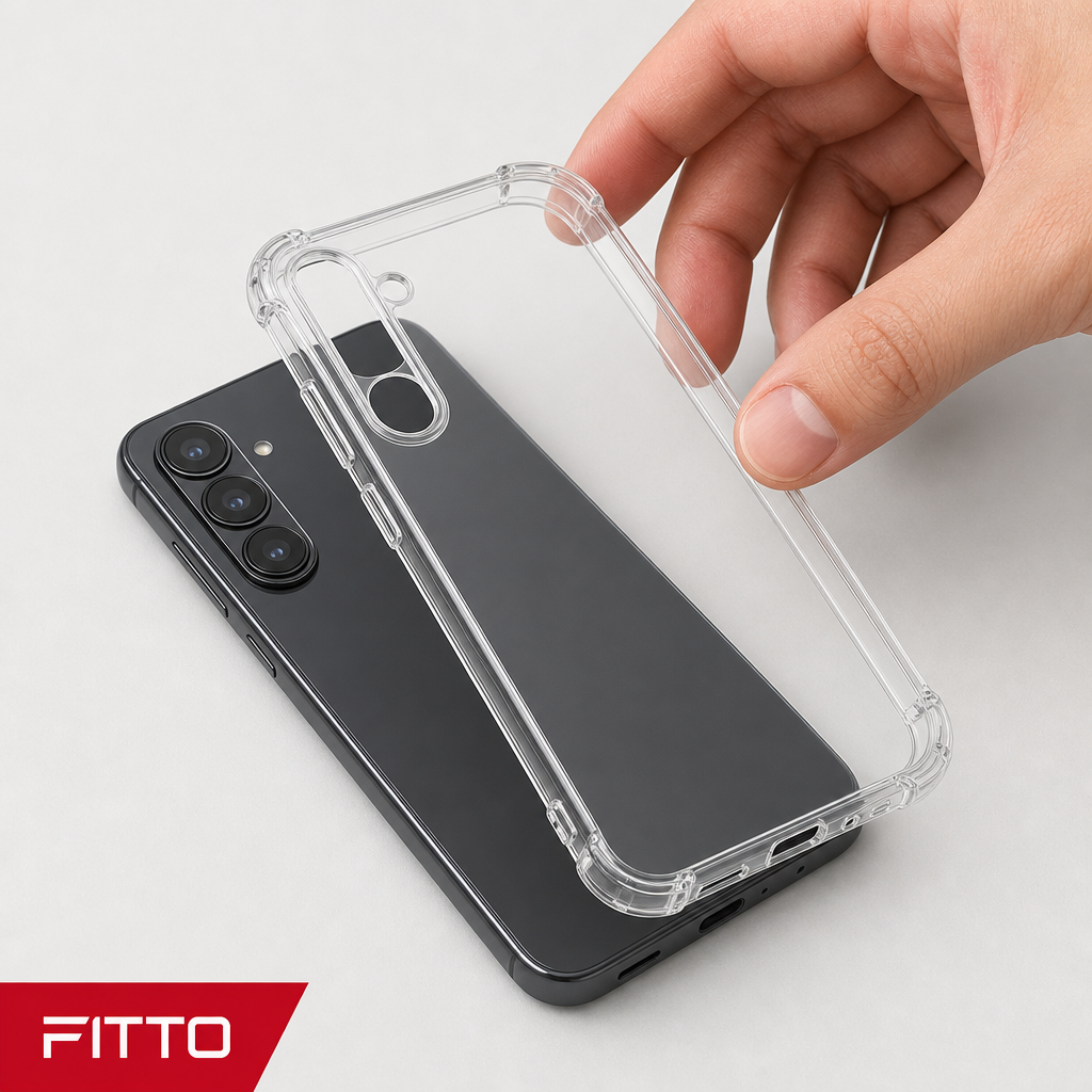 240 Pieces Clear Protective Phone Cases with Reinforced Corners, Transparent Design, 1 Piece