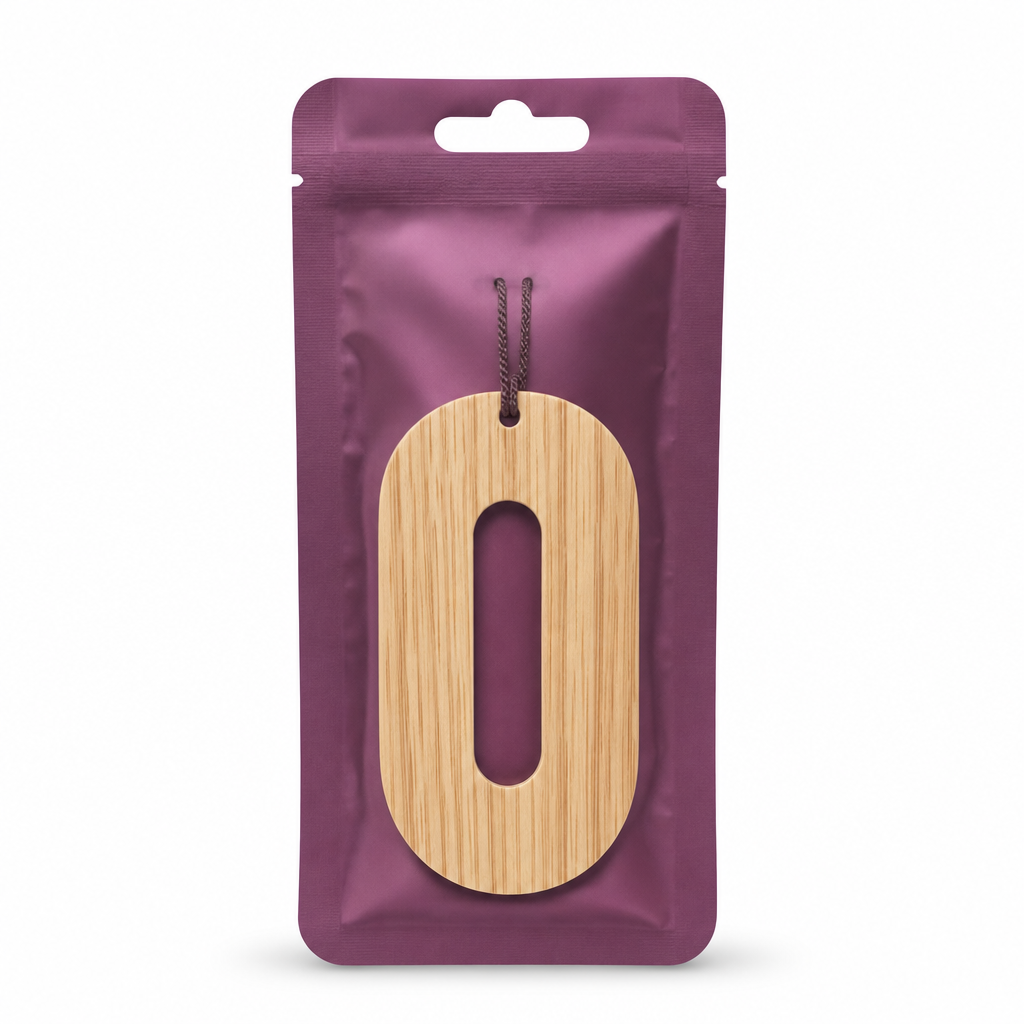 72 Pieces Wooden Car Air Fresheners, Oud & Pepper Hanging Scent Accessory, 1 Piece