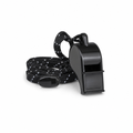 120 Pieces Sports Whistles 120 dB Pealess Design with Lanyard, Black, Single