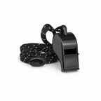120 Pieces Sports Whistles 120 dB Pealess Design with Lanyard, Black, Single