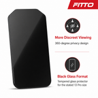 120 Pieces 360-Degree Privacy Tempered Glass Screen Protectors for 13 Pro, Black
