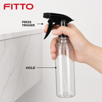 240 Pieces Clear Plastic Spray Bottle with Trigger Nozzle, 1 Piece, 25 cm