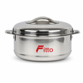 48 Pieces Stainless Steel Casserole Pot with Lid, 2500 ml, Round Cookwares for Serving and Cooking