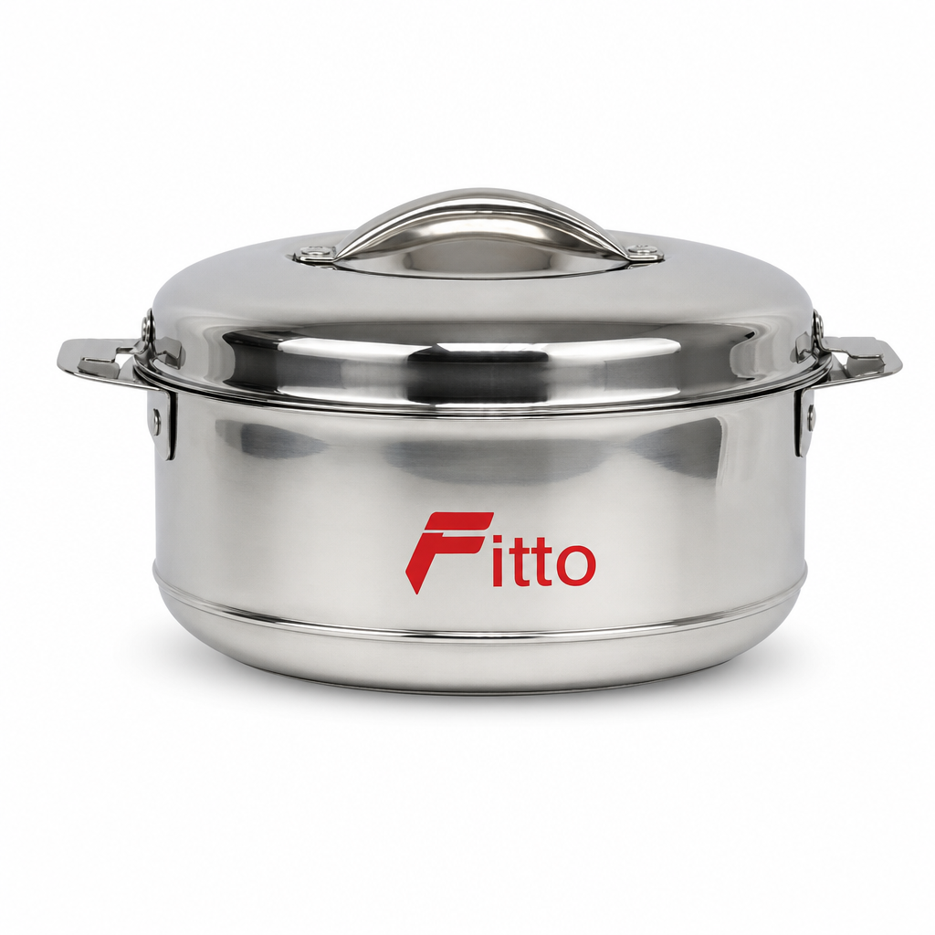 48 Pieces Stainless Steel Casserole Pot with Lid, 2500 ml, Round Cookwares for Serving and Cooking