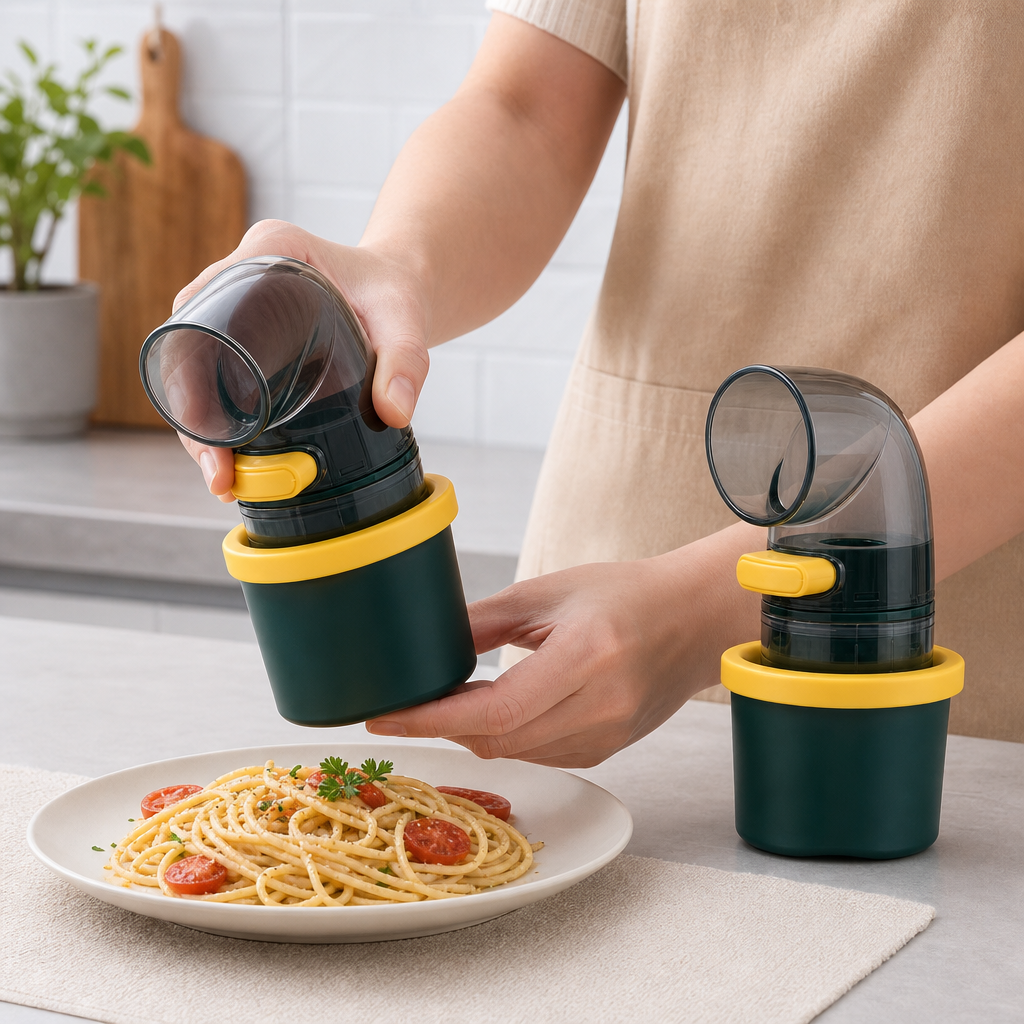 240 Pieces Manual Spice Grinder Set, Two-Piece Dark Green, Yellow and Clear Pepper or Salt Mills