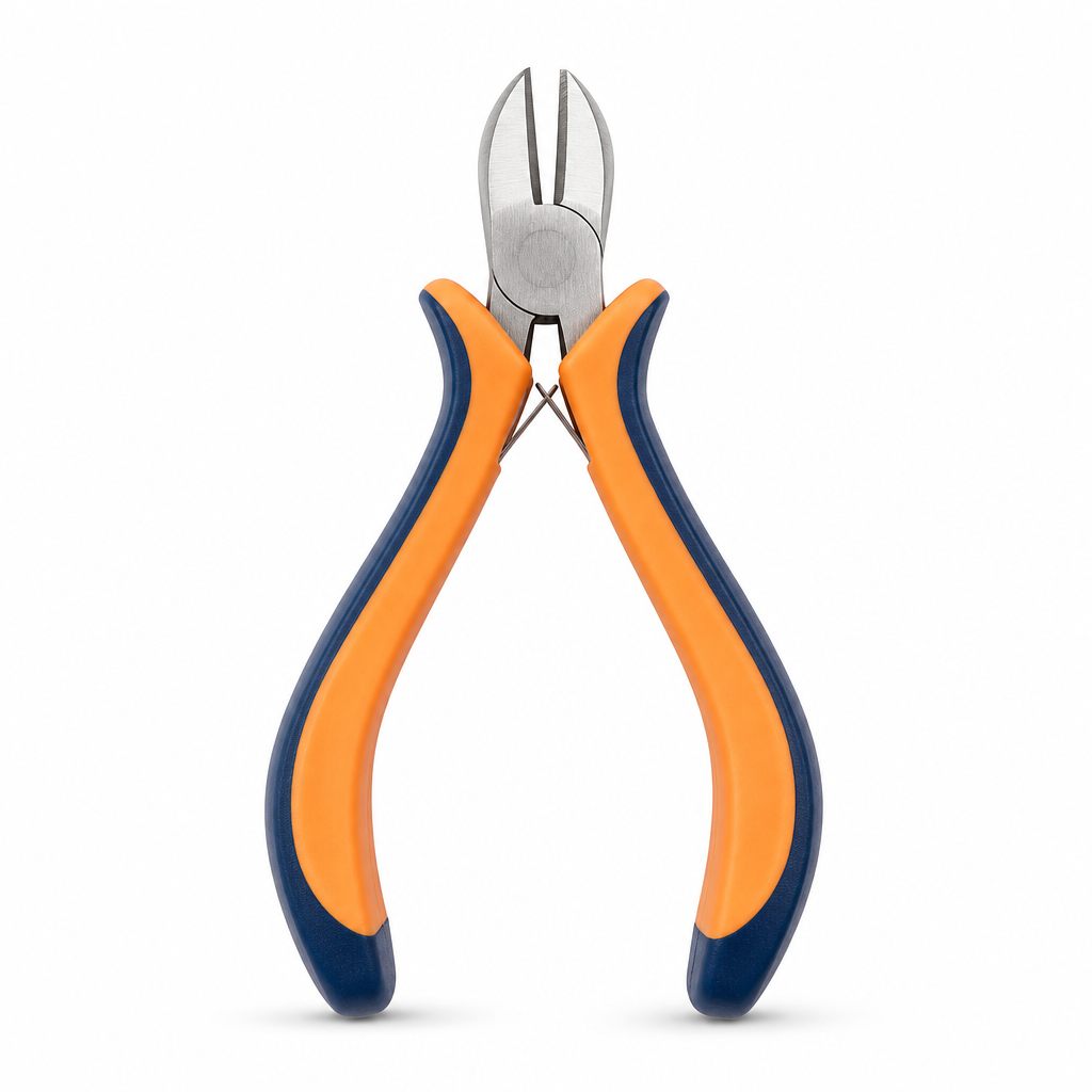 120 Pieces Mini Diagonal Side Cutting Pliers, 4.5 Inch, Orange Blue Silver, 1 Piece