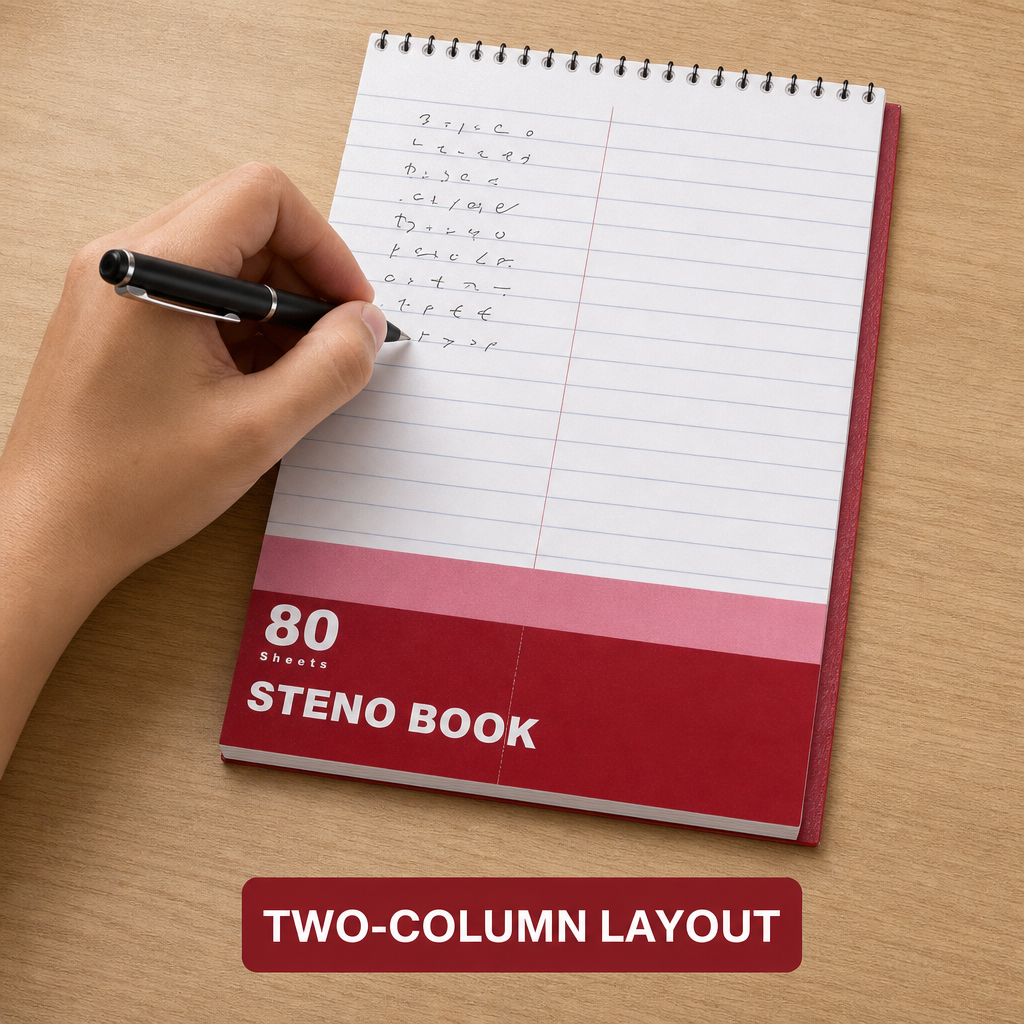 240 Pieces Steno Book, 6 x 9 Inch, 80 Sheets, Spiral Notebook with Perforated Pages, 1 Piece