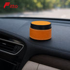 96 Pieces Car Fragrance, Orange, Round Jar With Retail Box, 1 Piece