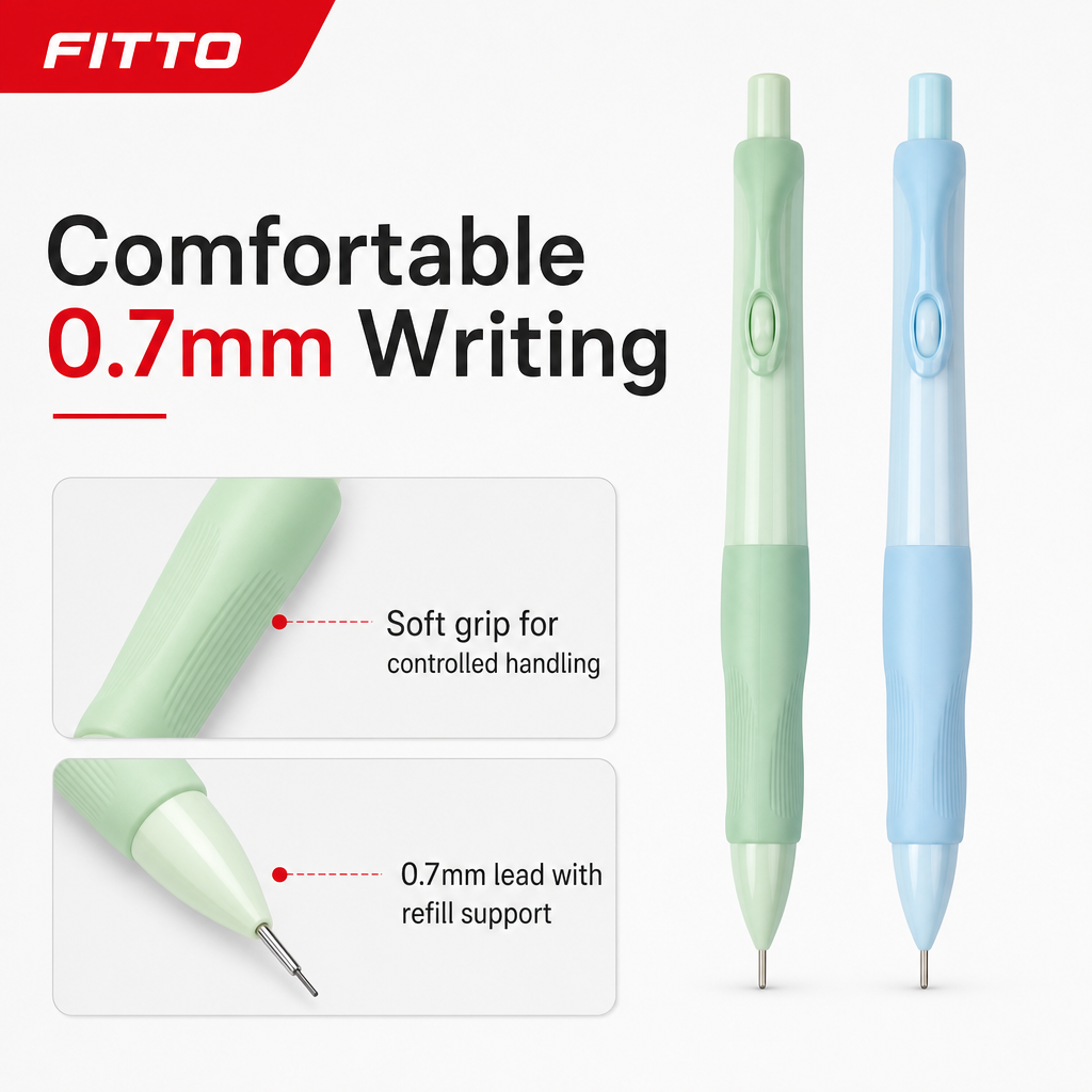 120 Pieces Mechanical Pencils with 0.7mm Lead Refill and Soft Grip, 2-Pack for Writing, Sketching and Drafting