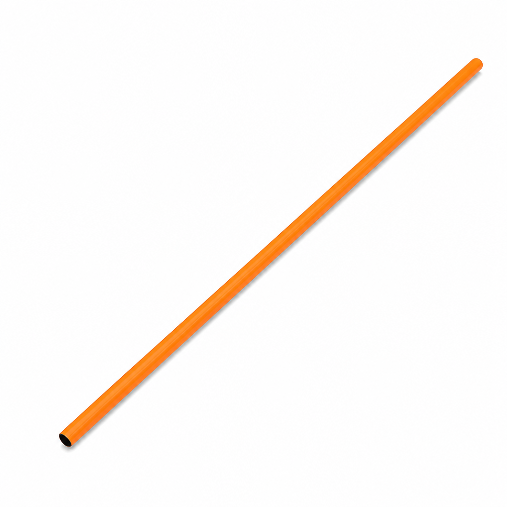 144 Pieces Plastic Soccer Training Pole, 150 cm, Orange, Single Training Marker