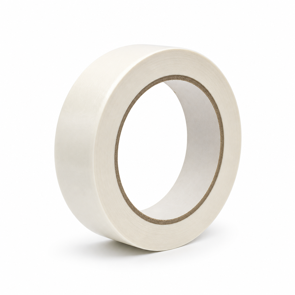 144 Pieces Self-Adhesive Masking Tape, White, 36 mm x 30 yd, 1 Roll