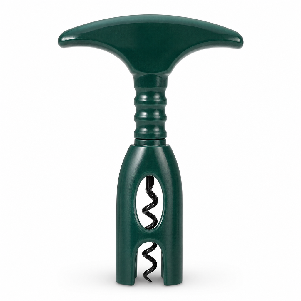 120 Pieces Dark Green Manual Corkscrew Wine Bottle Opener, T-Handle Design, 1 Piece