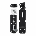 240 Pieces Heavy-Duty Door Latch and Bolt Set, 15 cm, Black and Silver, 1 Set