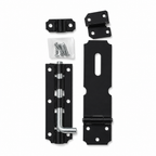 240 Pieces Heavy-Duty Door Latch and Bolt Set, 15 cm, Black and Silver, 1 Set