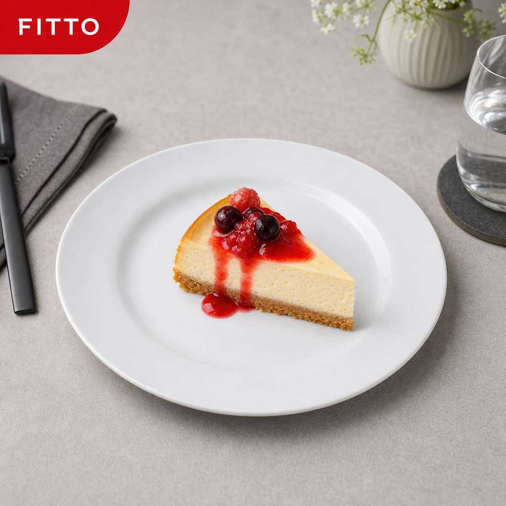 144 Pieces Dessert Plate, White, 7 Inch, Single Round Plate for Desserts and Small Servings