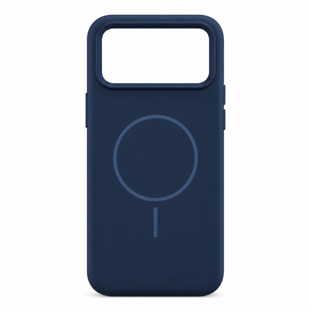 120 Pieces Silicone Magnetic Phone Cases for iPhone 13, Navy Blue with Raised Camera Protection