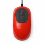 72 Pieces Wired Optical Mouse, Red, Single Computer Mouses for Desktop and Laptop Use