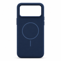 120 Pieces Magnetic Phone Cases for Model 17, Navy Blue Silicone Cover with Raised Camera Protection