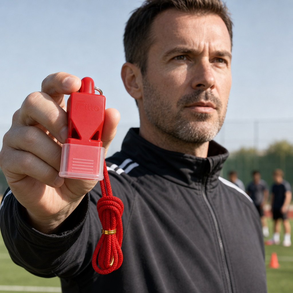 120 Pieces Sports Hand Whistle with Lanyard, Red, 1 Piece