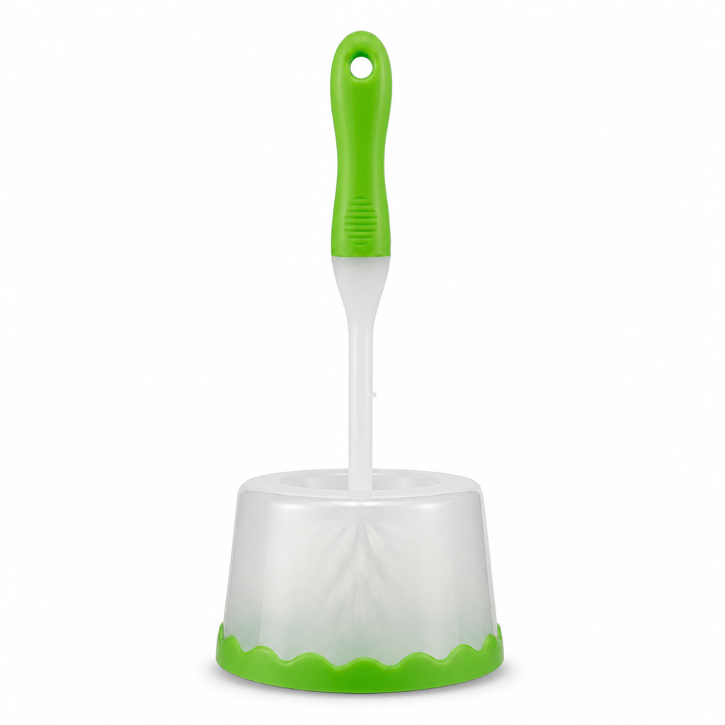 96 Pieces Transparent Toilet Brushes Set with Holder, Assorted Colour, 40 x 14 x 14 cm