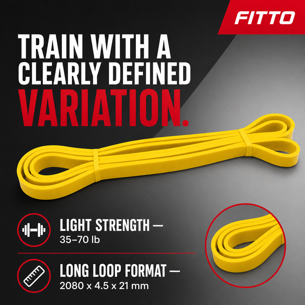 96 Pieces Resistance Bands for Exercise and Fitness, Light Strength 35–70 lb, 2080 x 4.5 x 21 mm