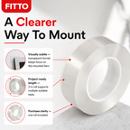 96 Pieces Transparent Nano Mounting Tapes, 3 m Roll for Household and Workspace Mounting