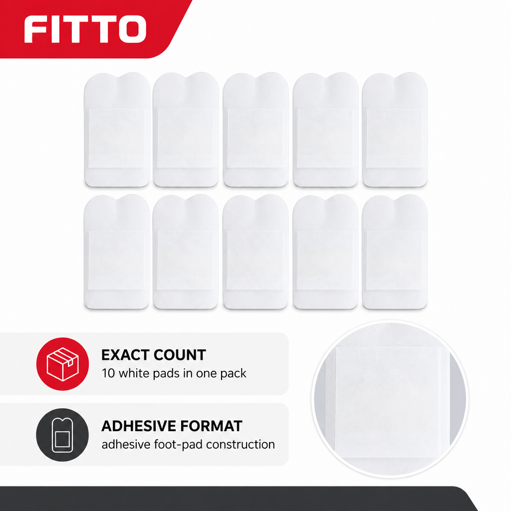 120 Pieces Adhesive Foot Pads, White, 10 Pads