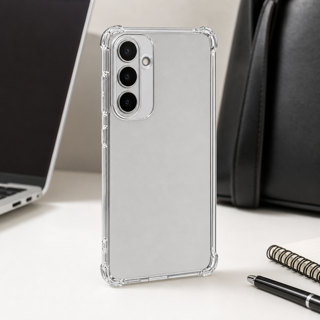 240 Pieces Clear Anti-Burst Protective Phone Cases with Reinforced Corners for Compatible Smartphone