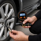 48 Pieces Digital Tyre Pressure Gauge with Inflate and Deflate Control, 0–200 PSI