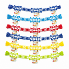 240 Pieces Paper Decoration Banner, 2 m, Assorted Colours, 6 Pieces