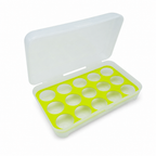 120 Pieces Egg Storage Tray with Lid, 15-Egg Plastic Organizer, Green or Orange