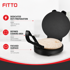 48 Pieces Electric Roti Makers, 1800 W, 10 in Non-Stick Plate, Black, 1 Piece