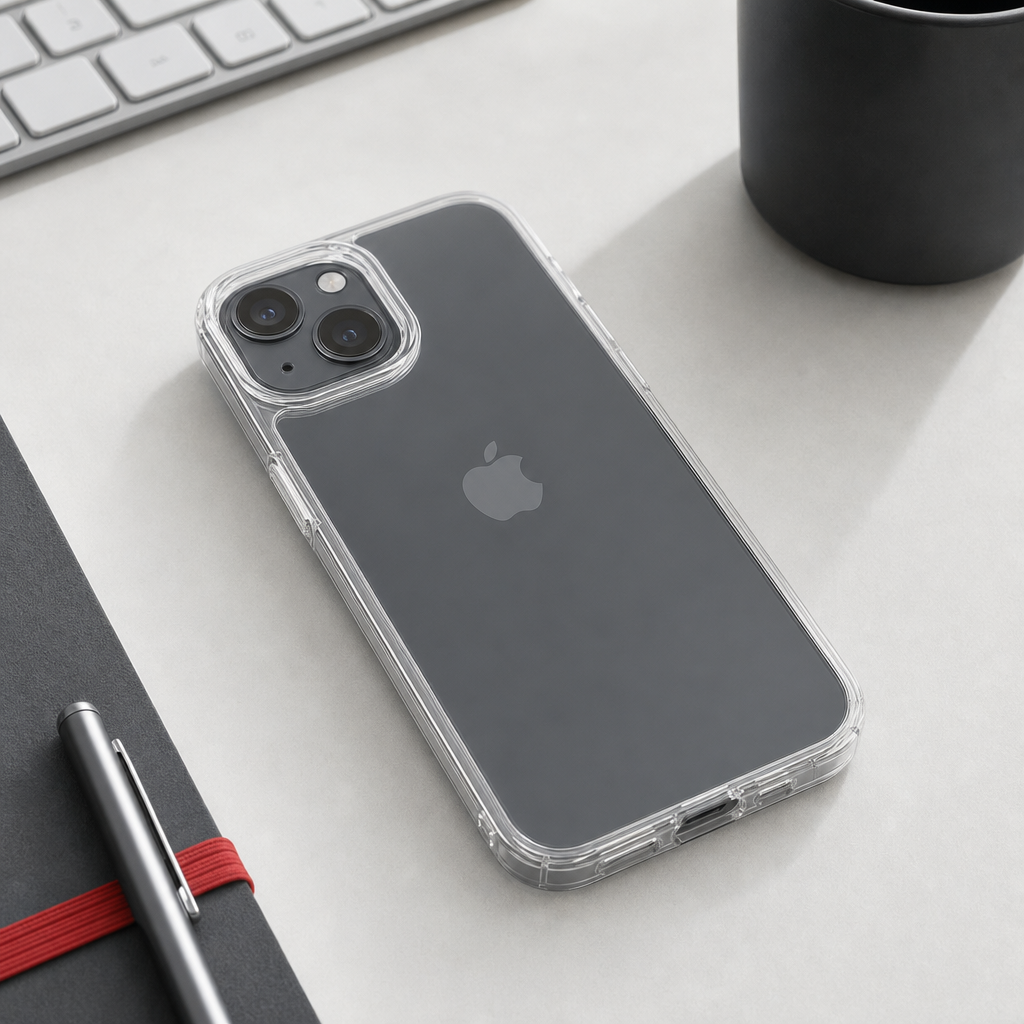 144 Pieces Phone Cases for 13-Series Smartphone, Crystal Clear Cover with Raised Camera Frame