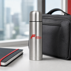 96 Pieces Steel Water Bottle, 500 ml Silver Cylindrical Drinkwares for Daily Hydration