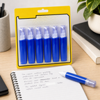 96 Pieces Blue and White Correction Fluid Pens, 6 Pieces for Covering Writing Errors